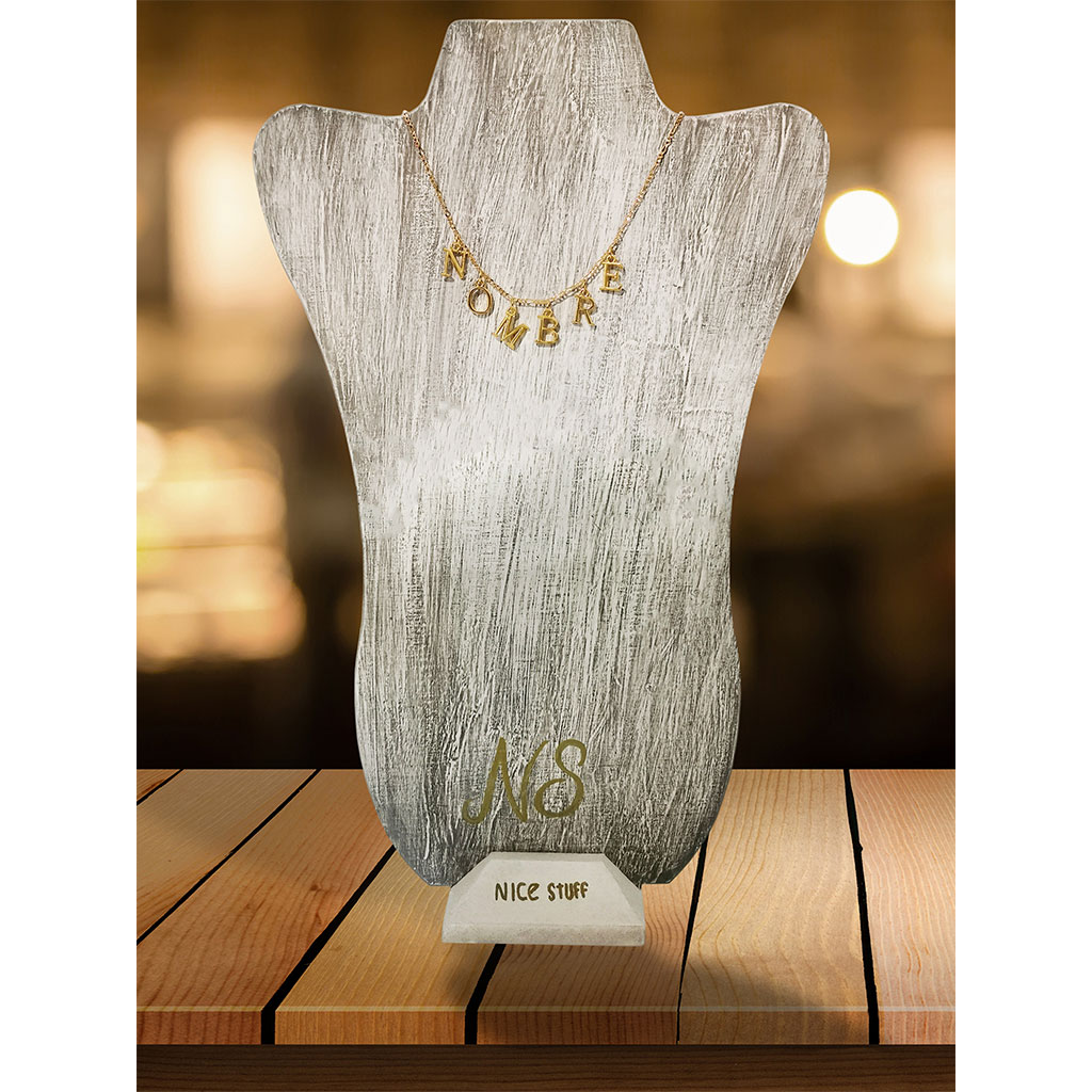 UMA - Collar Nombre Personalizado Chapa de Oro – ANVAR MX