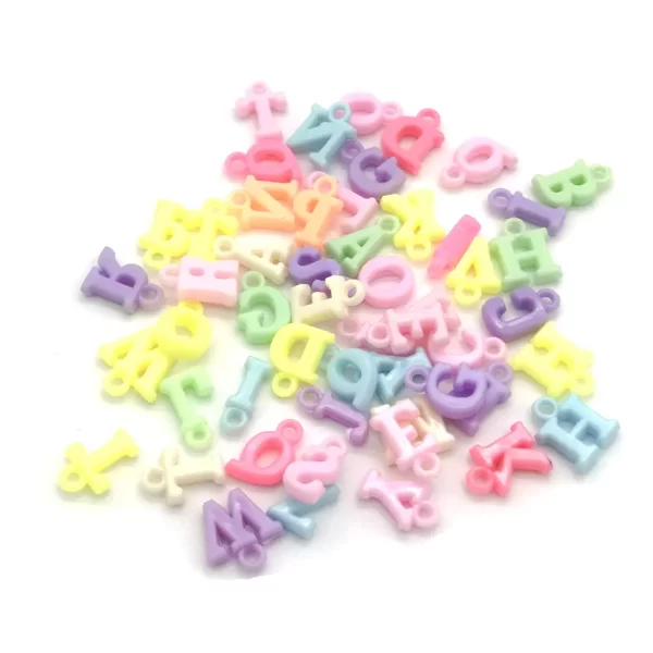 Letras de colores plastico 10 mm