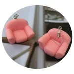 ARETES PENDIENTES DE SILLONES TIPO ACOLCHONADO