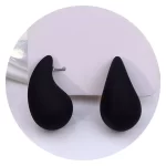 ARETES PENDIENTES TIPO GOTA DE AGUA ACRÍLICO