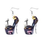 PENDIENTES ARETES DE ACRÍLICO DE JACK SKELLINGTON Y ZERO
