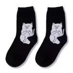 CALCETAS DE ALGODÓN GATO SEÑA GROSERA