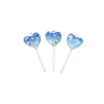 DIJE PALETA CORAZÓN AZUL BRILLOS