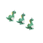 DIJE DINOSAURIO 3D VERDE