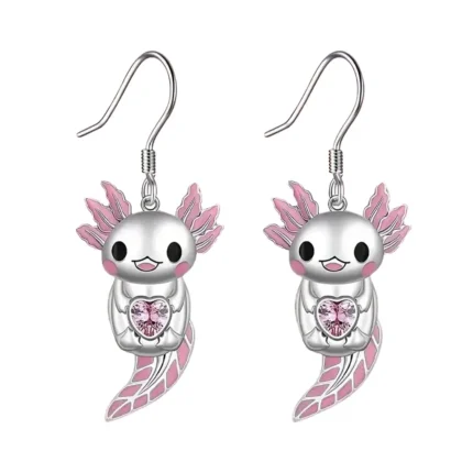 ARETES PENDIENTES DE AJOLOTE MEXICANO METAL