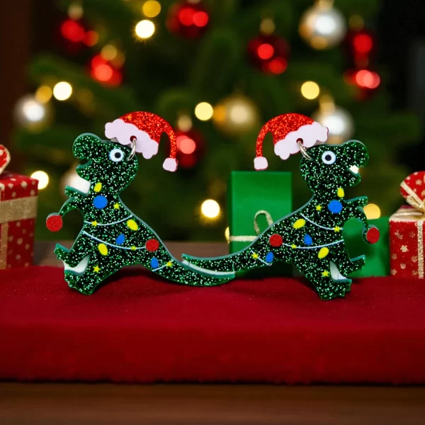 Aretes navidad rex