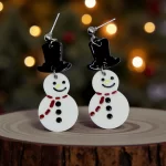 artes navideños muñeco de nieve gorro