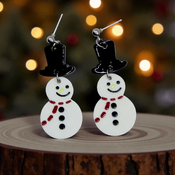 artes navideños muñeco de nieve gorro