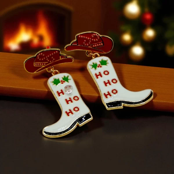 Artes navideños botas ho ho ho