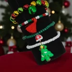 pulceras navideñas cascabel y árbol de navidad