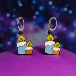 Aretes velas Halloween