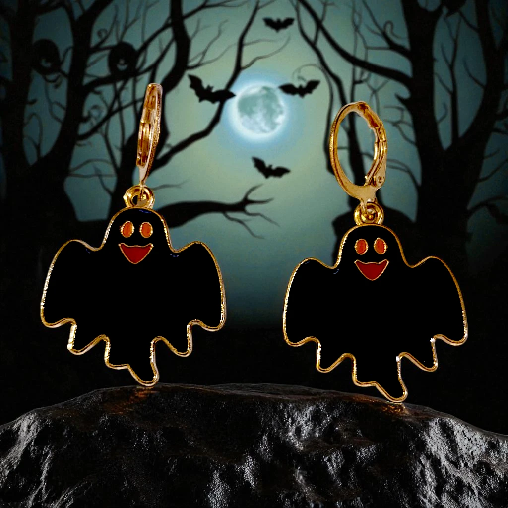 WhatsApp Image 2025-10-12 at 10.30.25 PM (1) (1) Aretes fantasma negro ojos rojos - Image 1