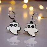 aretes búho blanco
