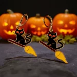 Aretes Gato en escoba