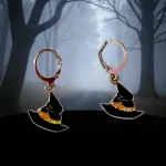Aretes sombrero bruja estrella