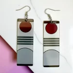 aretes demon anime circulo rojo