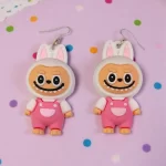 Aretes Labu-bu blanco