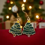 aretes de navidad árbol de navidad estrella