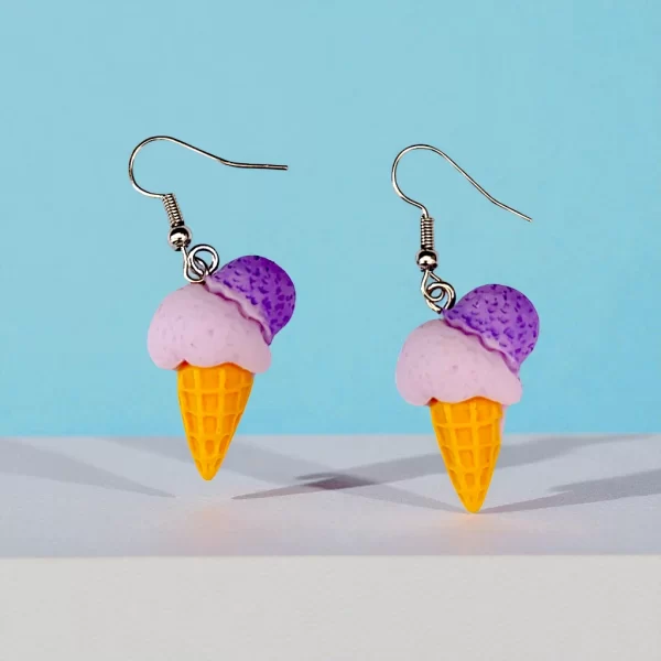 ARETES DE HELADO DOBLE UVA