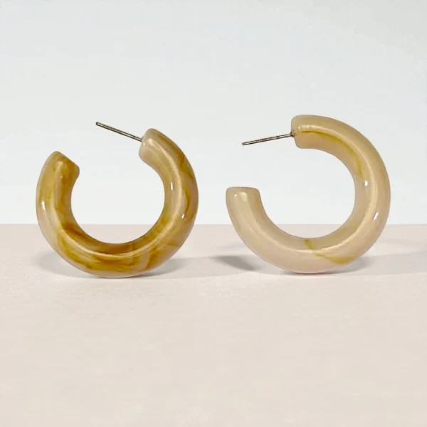 ARETES MEDIA ARRACADA BEIGE