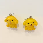 ARETES PERRO AMARILLO