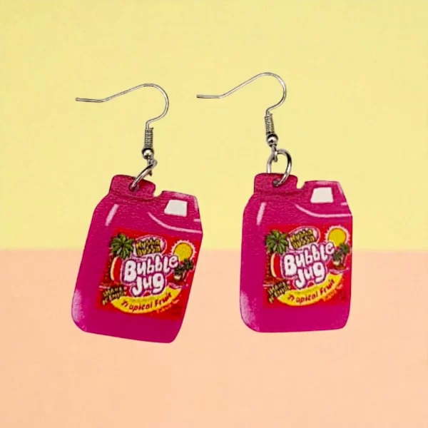 aretes de jugo bubble