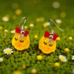 aretes pato cute