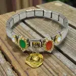 pulsera italiana varios plateada