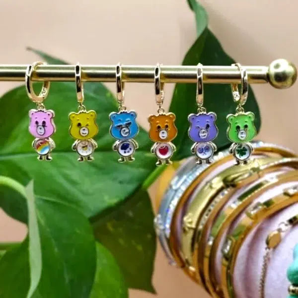 MULTI ARETES HUGGIES CHARMS DE PERSONAJES OSOS DE COLORES