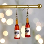 aretes locos bebida marrón