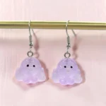 aretes locos pulpo morado