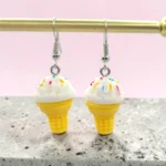 aretes locos de helado chispas de chocolate