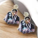ARETES LOCOS NOVIOS ( NOVIA CADAVER)