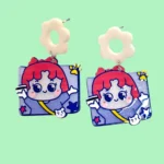 aretes cuadrados de chica chic