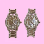 ARETES DE RELOJ PLATEADOS