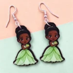 ARETES DE MDF PRINCESA SAPO CON SAPITO
