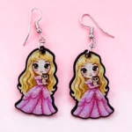 ARETES DE MDF PRINCESA QUE DUERME