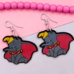 ARETES DE MDF DE PERSOANJE DE ELEFANTE VOLADOR