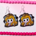 ARETES DE MDF PRINCESA DURMIENTE