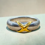 PULSERA DE ACERO INOXIDABLE CHUNKY BICOLOR
