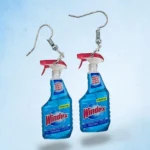 aretes con diseño de limpiador