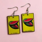 ARETES DE DISEÑO LOTERIA LA SANDIA