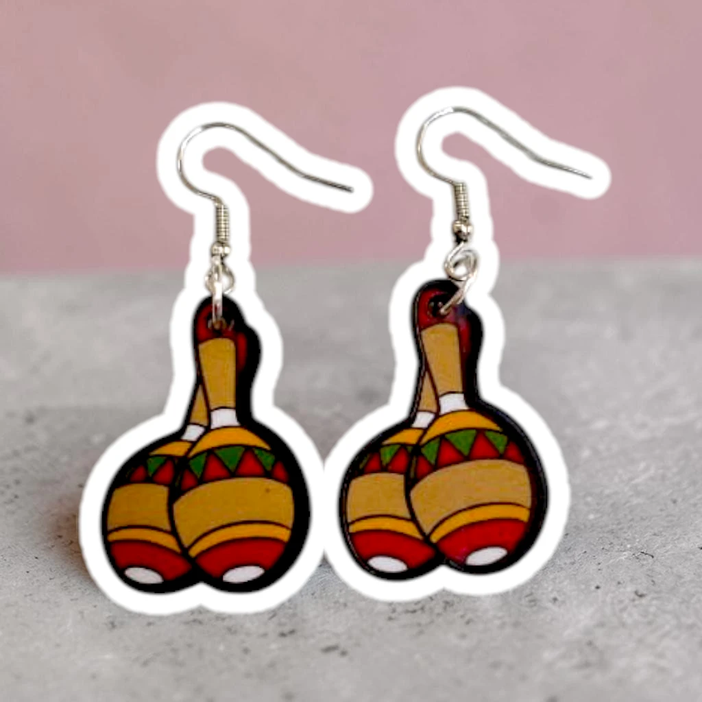 WhatsApp Image 2026-08-17 at 12.50.51 PM ARETES DE DISEÑO MARACAS MDF - Image 1
