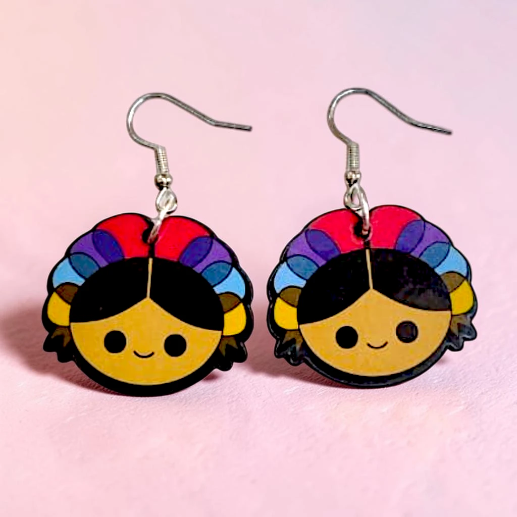 WhatsApp Image 2026-08-17 at 12.50.53 PM (2) ARETES DE DISEÑO CARA MUÑECA LELE MDF - Image 1