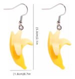 Par Aretes Pendientes Platano Fruta - Imagen 2