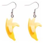 Par Aretes Pendientes Platano Fruta