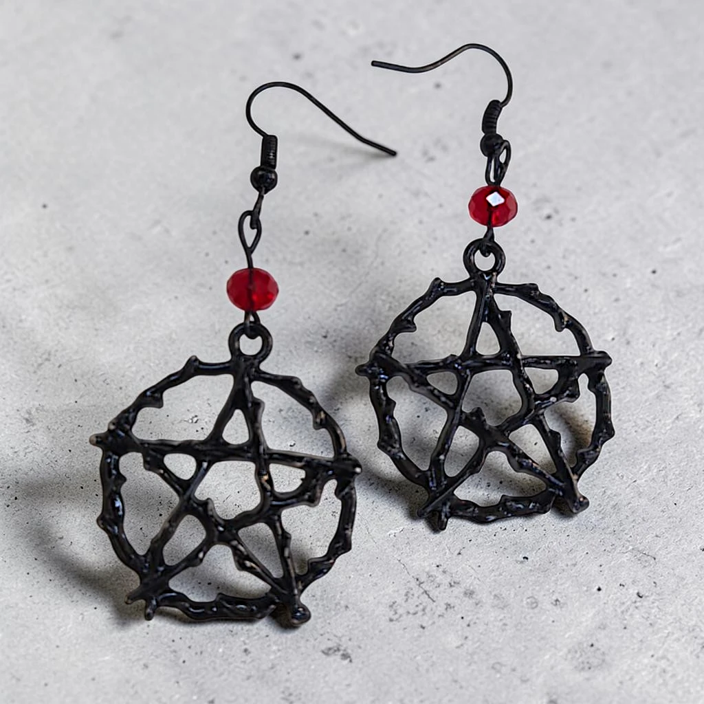WhatsApp Image 2026-09-10 at 3.36.14 PM (7) ARETES DE HALLOWEEN ESTRELLA NEGRA - Imagen 1