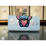 Cartera Elegante Piel Sintética con Espejo y Compartimentos Alienígena Azul