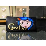 Cartera Elegante Piel Sintética con Espejo y Compartimentos Niña Botones