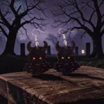 ARETES DE HALLOWEEN DE TERROR DIABLO